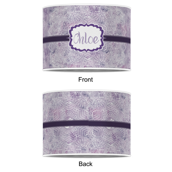 Watercolor Mandala 8" Drum Lampshade - APPROVAL (Poly Film)