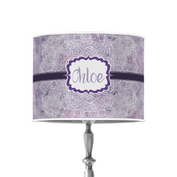 Watercolor Mandala 8" Drum Lamp Shade - Poly-film (Personalized)