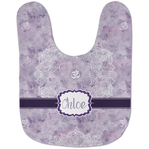 Watercolor Mandala Baby Bib - AFT flat