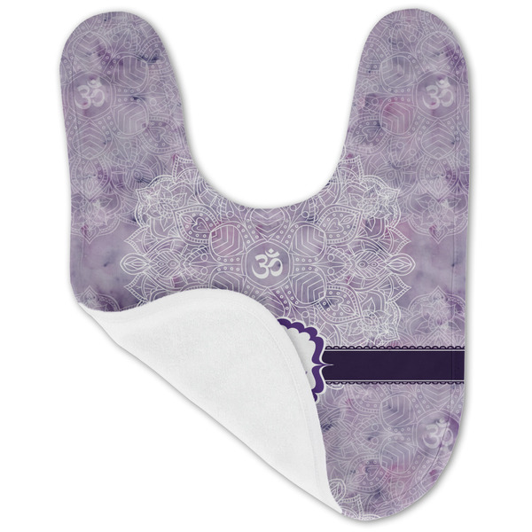Watercolor Mandala Baby Bib - AFT folded