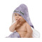 Watercolor Mandala Baby Hooded Towel on Child