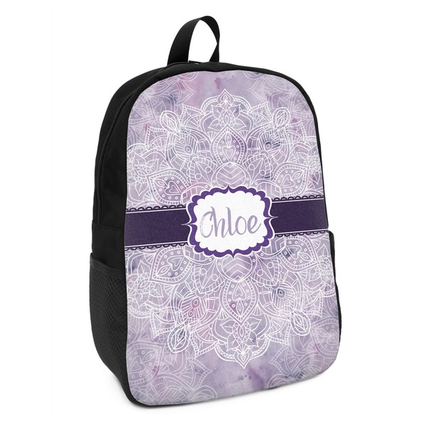 Custom Watercolor Mandala Kids Backpack (Personalized)