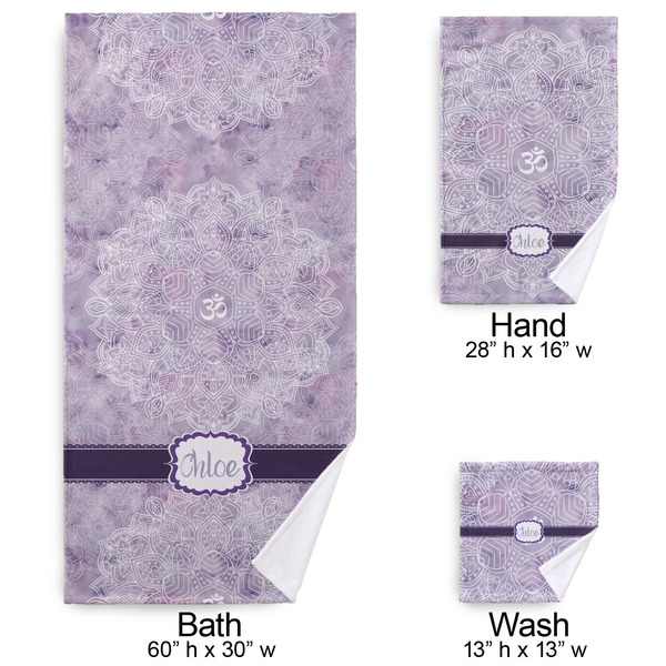 Watercolor Mandala Bath Towel Sets - 3-piece - Approval