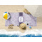 Watercolor Mandala Beach Towel Lifestyle