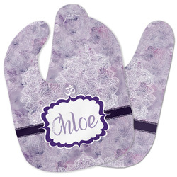 Watercolor Mandala Baby Bib w/ Name or Text