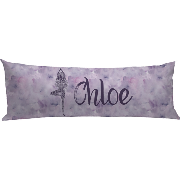 Custom Watercolor Mandala Body Pillow Case (Personalized)