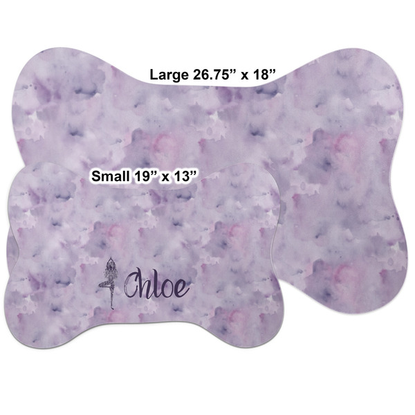 Watercolor Mandala Bone Shaped Mat Comparison