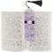 Watercolor Mandala Bookmark with tassel - In book