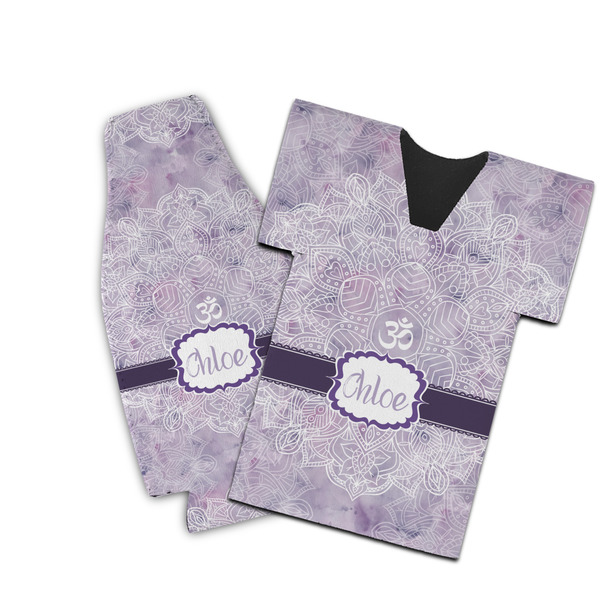 Custom Watercolor Mandala Bottle Cooler (Personalized)