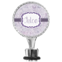 Watercolor Mandala Wine Bottle Stopper (Personalized)