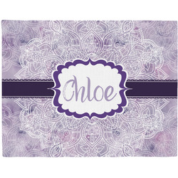 Watercolor Mandala Woven Fabric Placemat - Twill w/ Name or Text