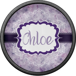 Watercolor Mandala Cabinet Knob (Black) (Personalized)