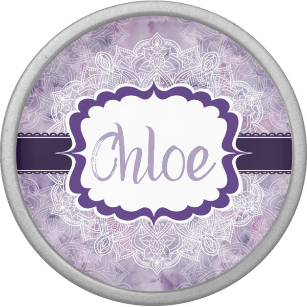 Watercolor Mandala Cabinet Knob - Nickel - Front