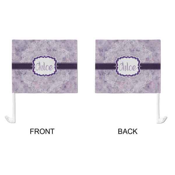 Watercolor Mandala Car Flag - Large - APPROVAL