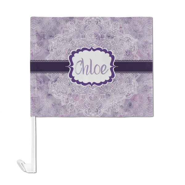 Watercolor Mandala Car Flag - Large - FRONT