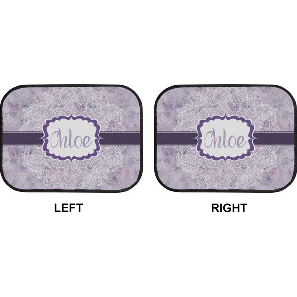 Watercolor Mandala Car Floor Mats (Back Seat) (Approval)