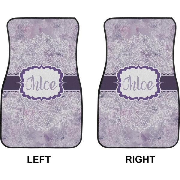 Watercolor Mandala Car Mat Front - Approval