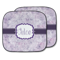 Watercolor Mandala Car Sun Shade - Two Piece (Personalized)