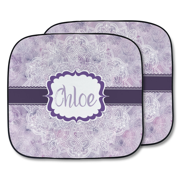 Custom Watercolor Mandala Car Sun Shade - Two Piece (Personalized)