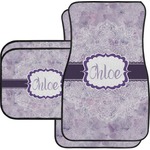 Watercolor Mandala Car Floor Mats Set - 2 Front & 2 Back (Personalized)