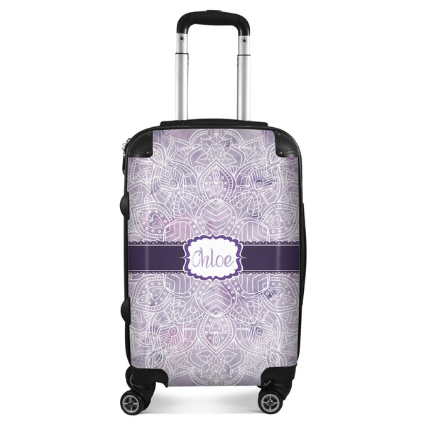 Custom Watercolor Mandala Suitcase (Personalized)