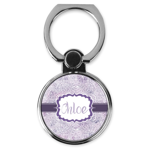 Custom Watercolor Mandala Cell Phone Ring Stand & Holder (Personalized)