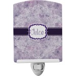 Watercolor Mandala Ceramic Night Light (Personalized)