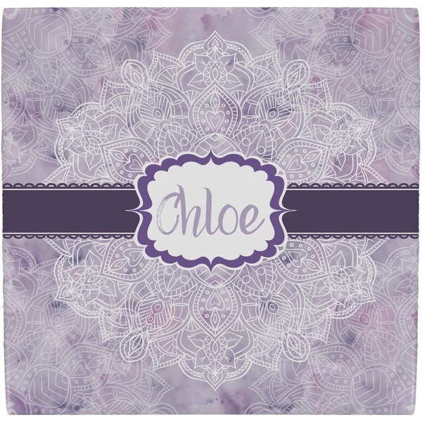 Custom Watercolor Mandala Ceramic Tile Hot Pad (Personalized)