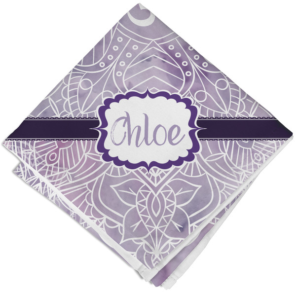 Custom Watercolor Mandala Cloth Napkin w/ Name or Text
