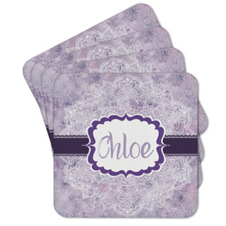 Watercolor Mandala Cork Coaster - Set of 4 w/ Name or Text