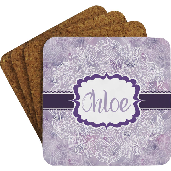 Watercolor Mandala Coaster Set (Personalized)