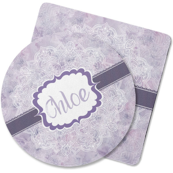 Custom Watercolor Mandala Rubber Backed Coaster (Personalized)