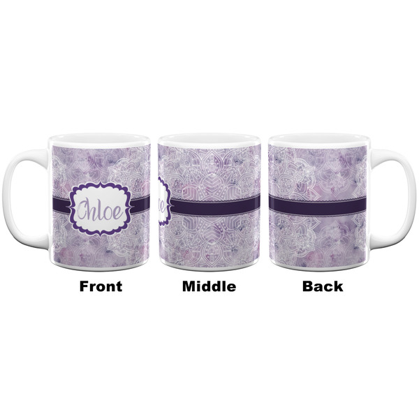 Watercolor Mandala Coffee Mug - 11 oz - White APPROVAL