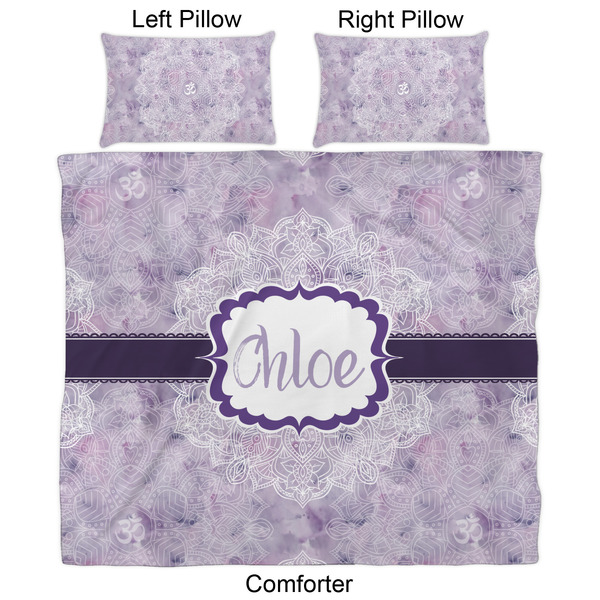 Watercolor Mandala Comforter Set - King - Approval