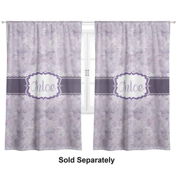 Custom Watercolor Mandala Curtain Panel - Custom Size (Personalized)