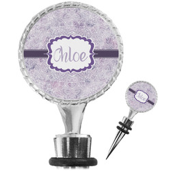 Watercolor Mandala Wine Bottle Stopper (Personalized)