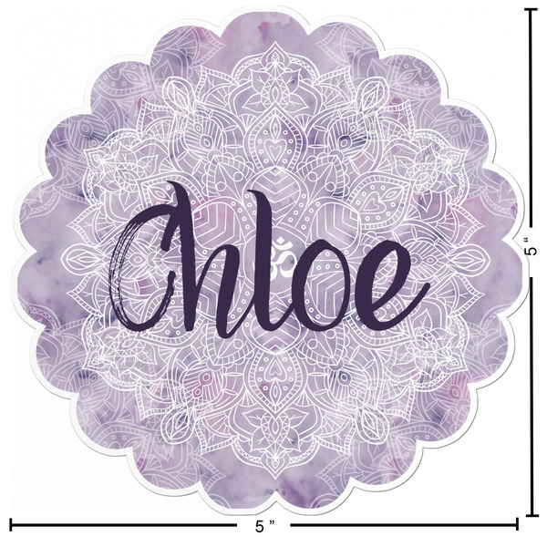 Watercolor Mandala Custom Shape Iron On Patches - L - APPROVAL