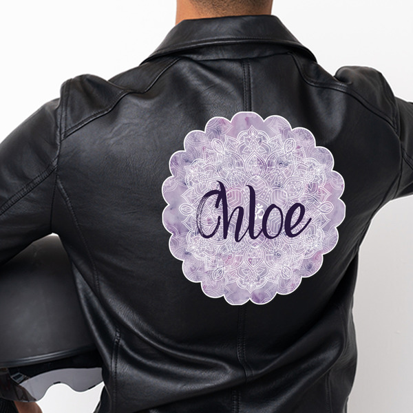 Watercolor Mandala Custom Shape Iron On Patches - XXXL - APPROVAL