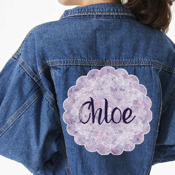 Custom Watercolor Mandala Twill Iron On Patch - Custom Shape - 3XL (Personalized)