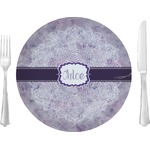 Watercolor Mandala 10" Glass Lunch / Dinner Plates - Single or Set (Personalized)