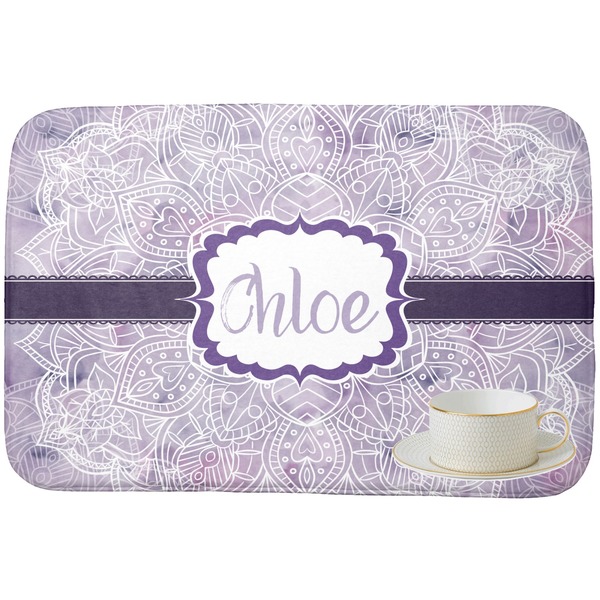 Watercolor Mandala Dish Drying Mat