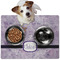 Watercolor Mandala Dog Food Mat - Medium LIFESTYLE