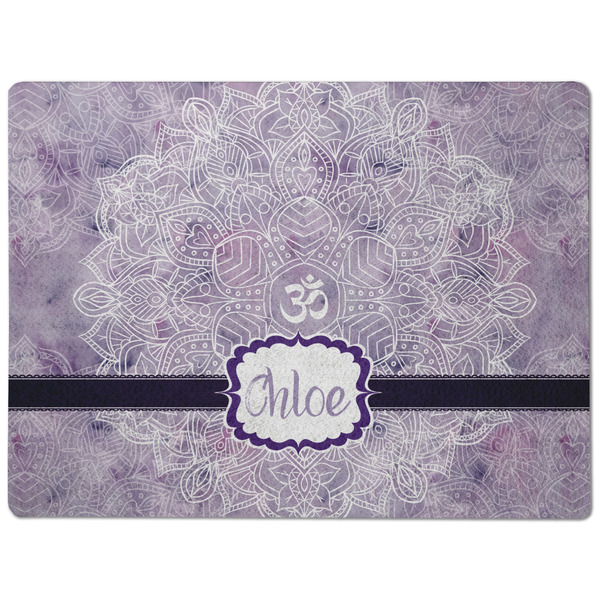 Watercolor Mandala Dog Food Mat - Medium without bowls