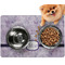 Watercolor Mandala Dog Food Mat - Small LIFESTYLE