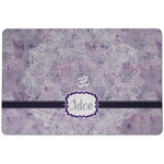 Watercolor Mandala Dog Food Mat w/ Name or Text