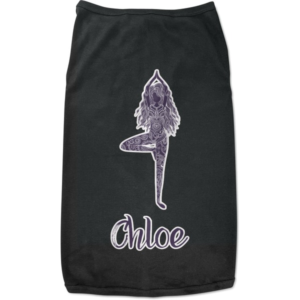 Custom Watercolor Mandala Black Pet Shirt - M (Personalized)