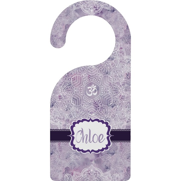 Custom Watercolor Mandala Door Hanger (Personalized)
