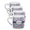 Watercolor Mandala Double Shot Espresso Mugs - Set of 4 Front