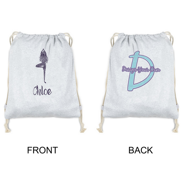 Watercolor Mandala Drawstring Backpacks - Sweatshirt Fleece - Double Sided - APPROVAL