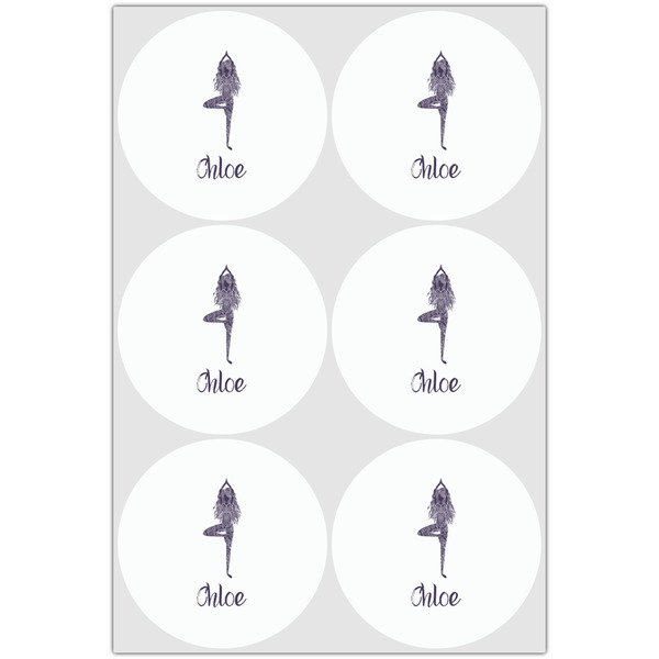 Watercolor Mandala Drink Topper - Large - Set of 6